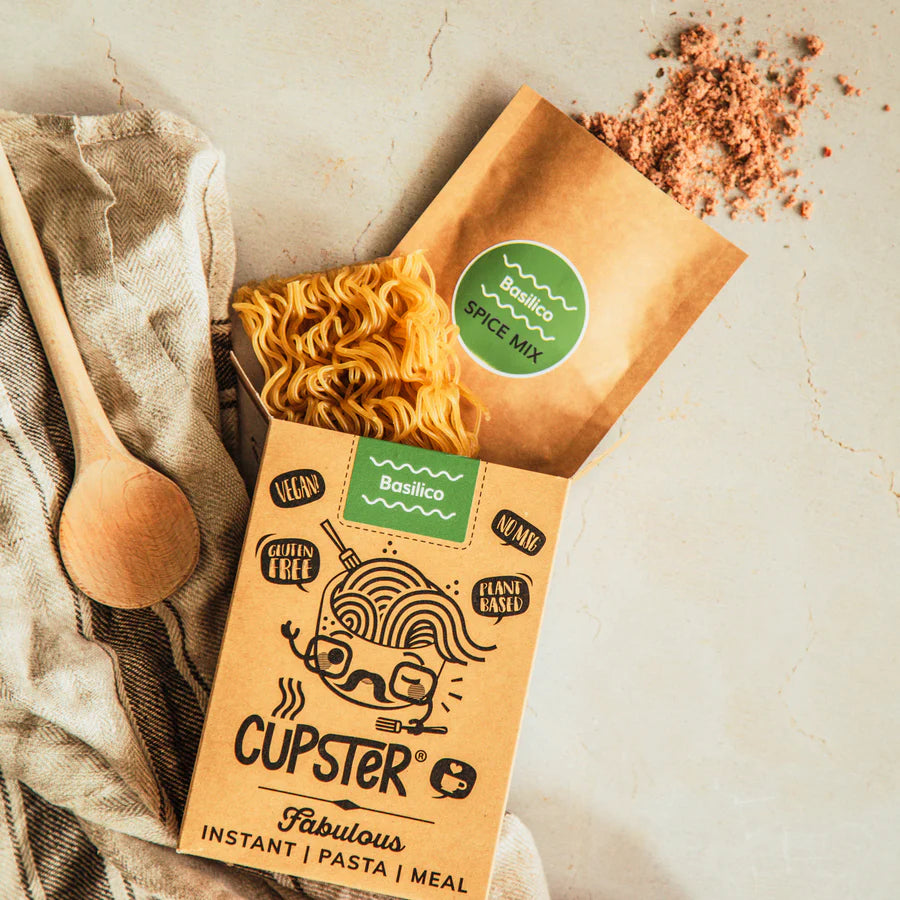 Content of Cupster Instant Basilico Pasta 97g