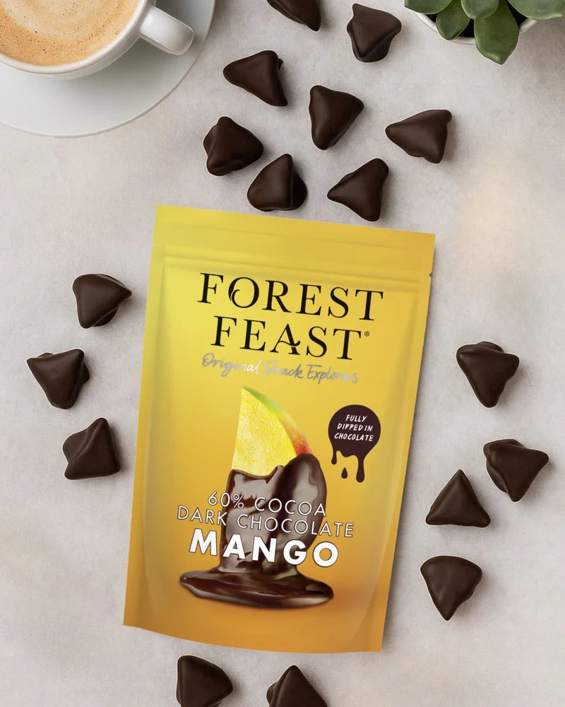 Forest Feast dark chocolate covered mangos