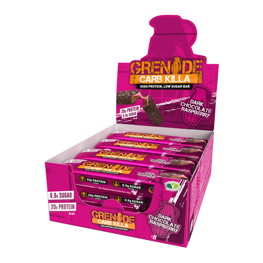 Grenade Protein Bar 12x60g Dark Chocolate Raspberry