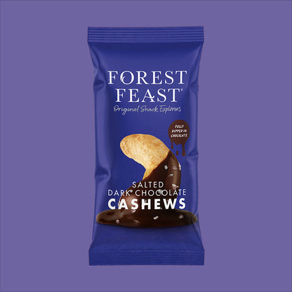 Forest Feast Salted Dark Chocolate Cashews Snack Pack 40g