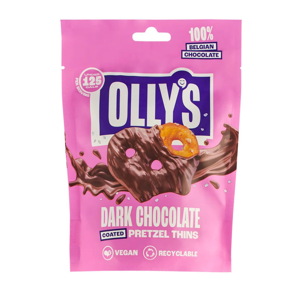 Olly's - Dark Chocolate Coated Pretzel Thins 90g