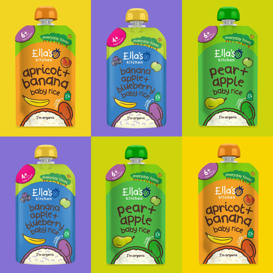 Ella's Kitchen - Baby Rice Selection 6x120g