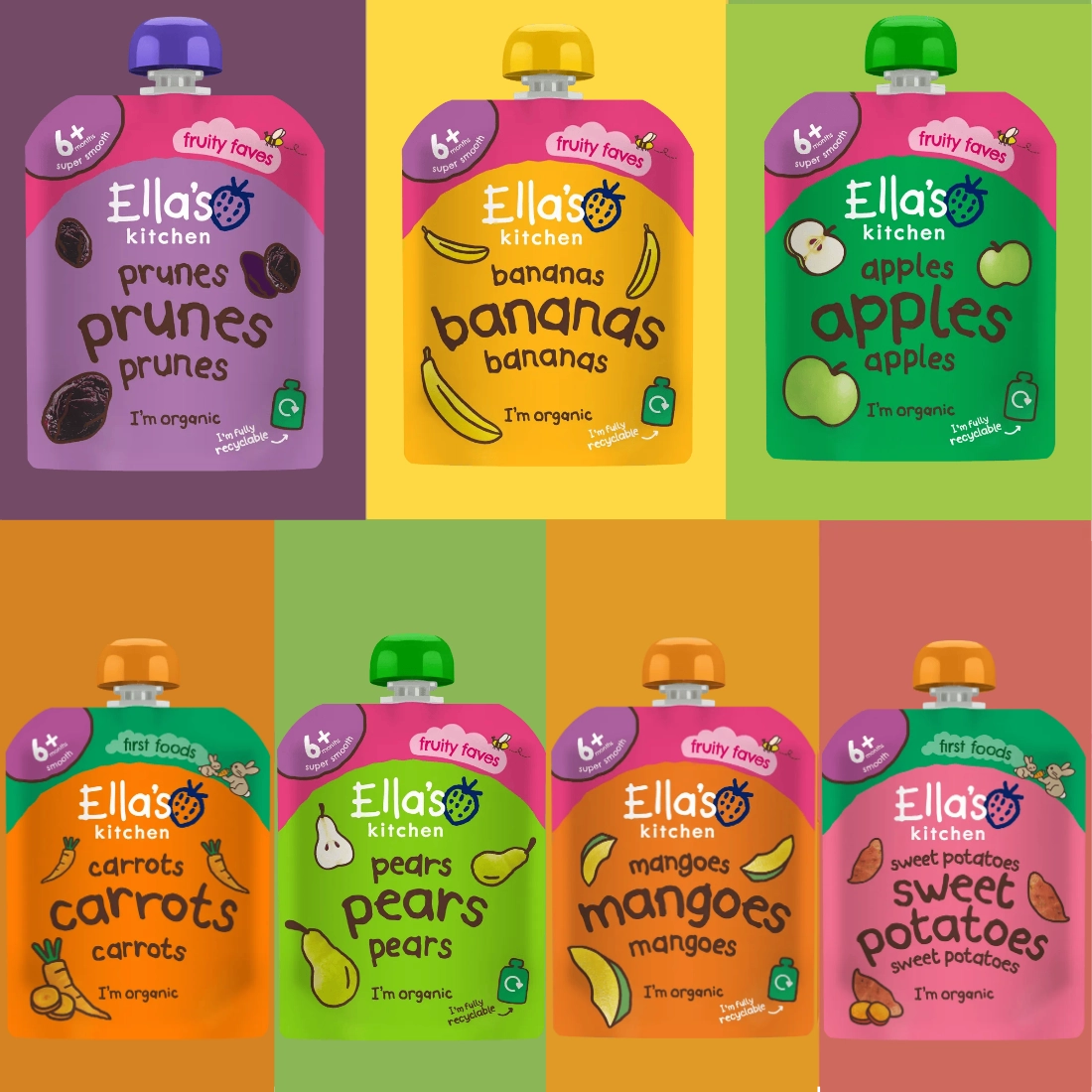 Ella's Kitchen First Taste Selection 7x70g