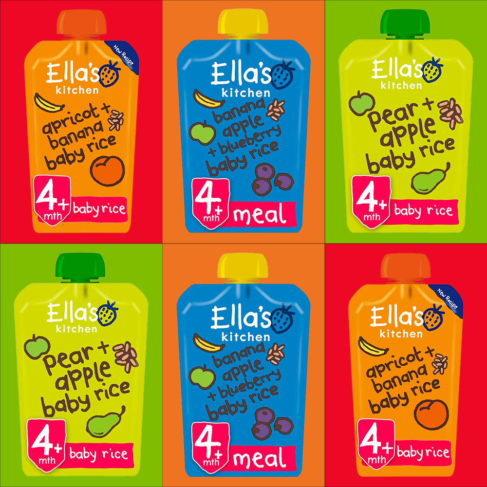 Ella's Kitchen - Baby Rice Selection 6x120g