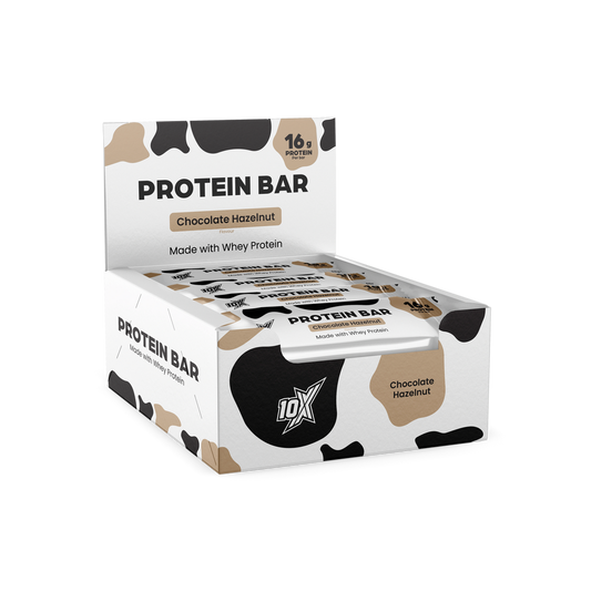 10X Athletic 10X Protein Bar 12x 55g Chocolate Hazelnut