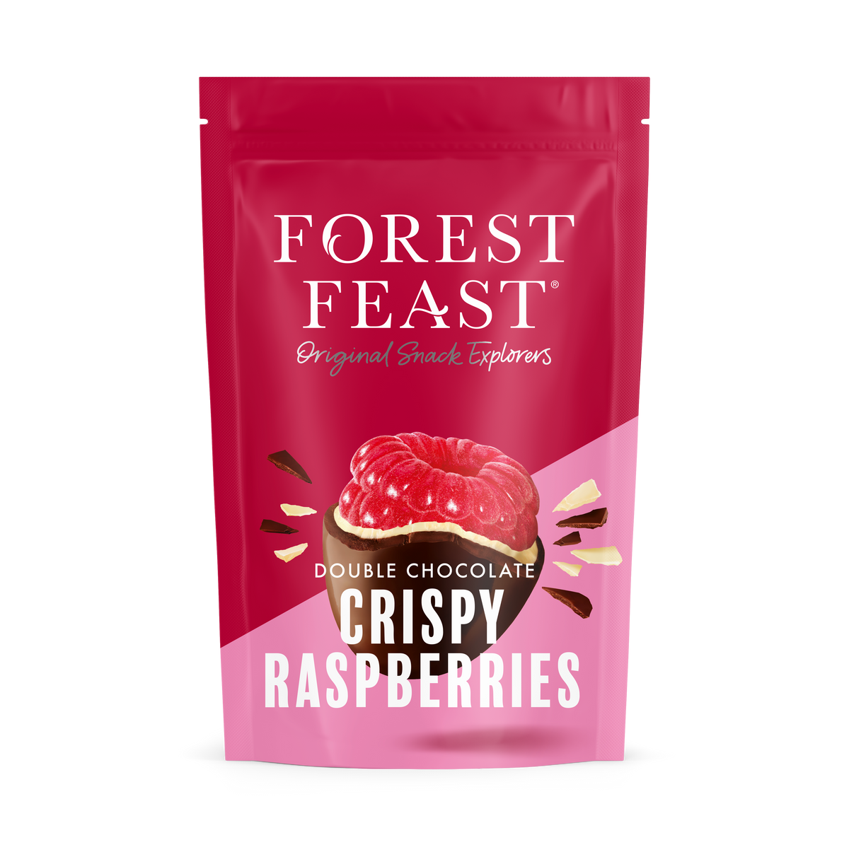 Forest Feast Double Chocolate Crispy Raspberries 100g