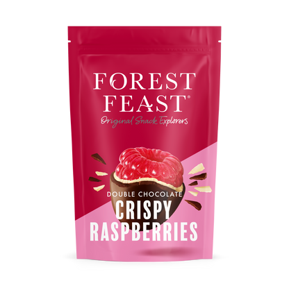 Forest Feast Double Chocolate Crispy Raspberries 100g