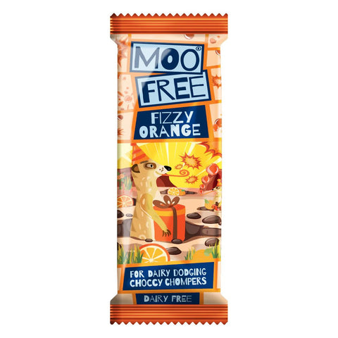 Moo Free - Fizzy Orange 'Milk' Choc Bar
