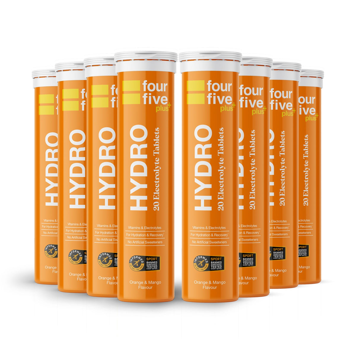 FourFive Hydro Plus Effervescent Tablets 8x20 Tabs Orange & Mango