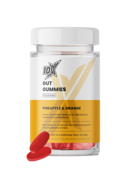 10X Athletic Gut Gummies 60 Softgels Pineapple Orange