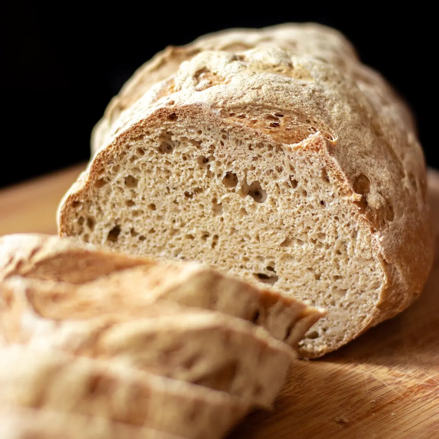 A close-up ofa baked loaf using Mills & Folks - Bake-Free Home-made Low-carb Sorghum Bread Flour Mixture 900g