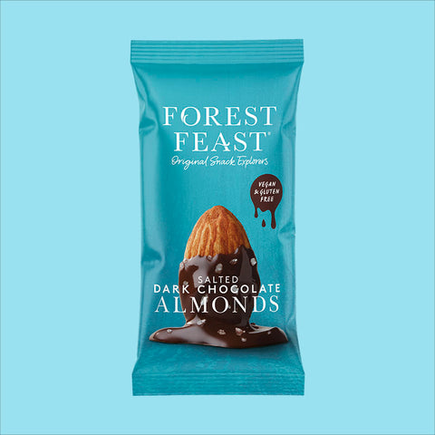 Forest Feast - Salted Dark Chocolate Almonds 40g