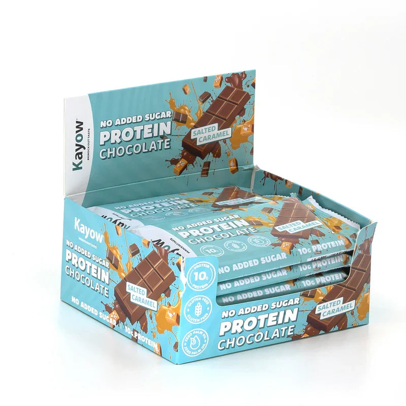 Kayow Nutrition No Added Sugar Protein Chocolate 12x40g Salted Caramel