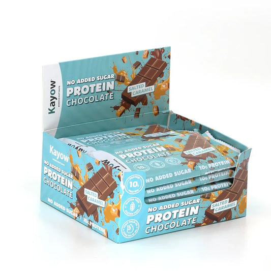 Kayow Nutrition No Added Sugar Protein Chocolate 12x40g Salted Caramel