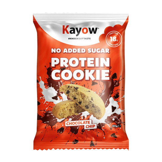 Kayow Nutrition No Added Sugar Protein Cookies 12x60g Chocolate Chip