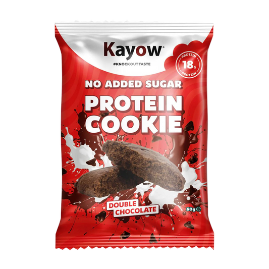 Kayow Nutrition No Added Sugar Protein Cookies 12x60g Double Chocolate