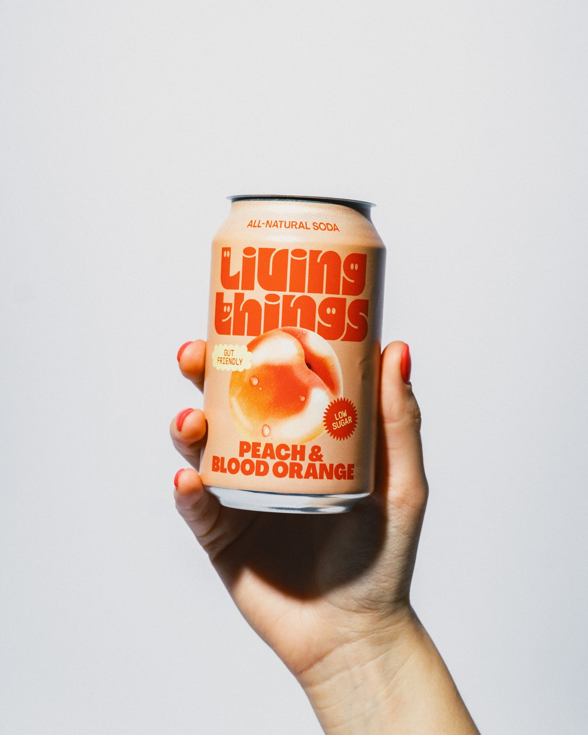 Living Things Prebiotic Soda 12x330ml Peach & Blood Orange Soda