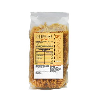 Mill & Folks - Gluten Free Chickpea pasta fusilli 200g