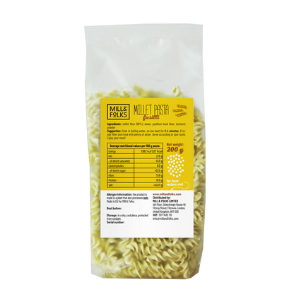 Mill & Folks - Gluten Free Millet pasta fusilli 200g