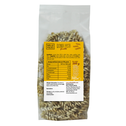 Mill & Folks - Gluten Free Quinoa pasta fusilli 200g