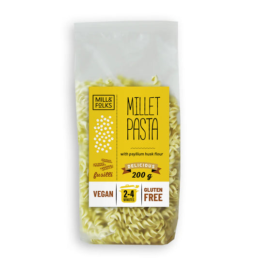 Mill & Folks - Gluten Free Millet pasta fusilli 200g