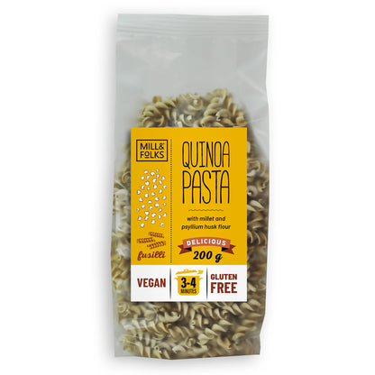 Mill & Folks - Gluten Free Quinoa pasta fusilli 200g