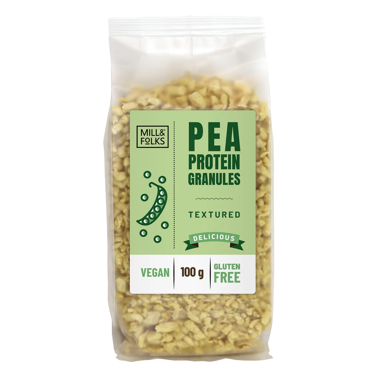 Mill & Folks - Pea Protein granules 100g