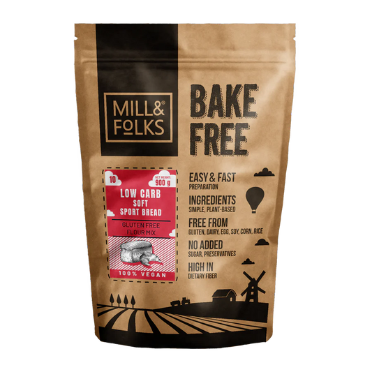 Bake-Free Low Carb High-Protein Soft Sport Bread Flour Mixture 900g