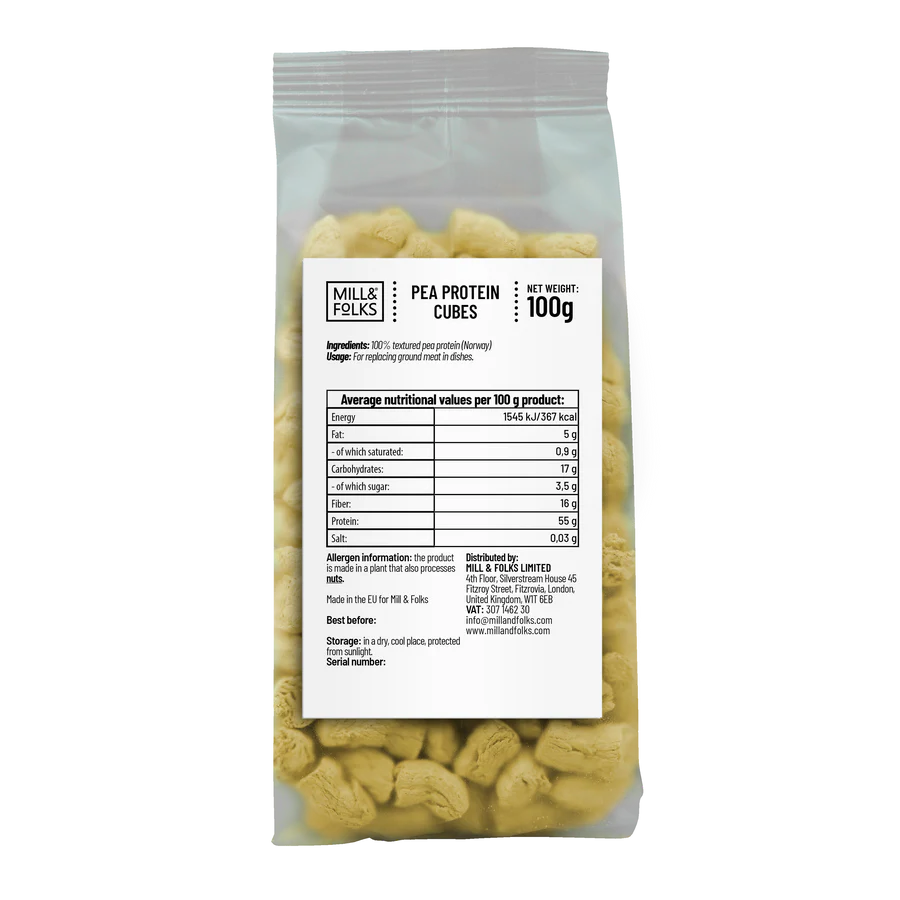 Pea Protein cubes 100g