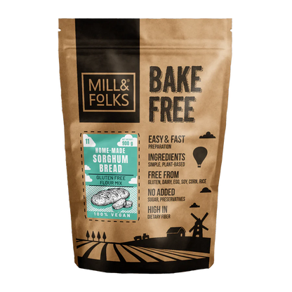 Mills & Folks - Bake-Free Sorghum bread flour mixture 900g
