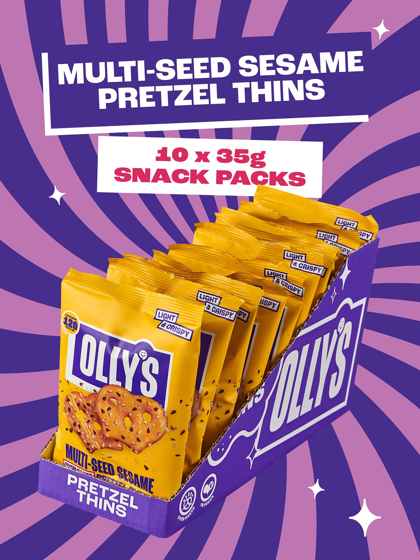 Olly's - Multi-Seed Sesame Pretzel 10x35g