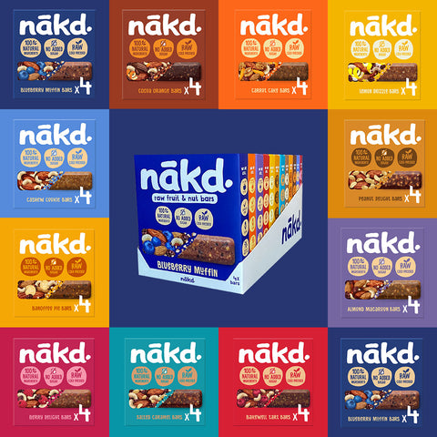 NAKD Mixed Case Selection 48 bars 12 flavours