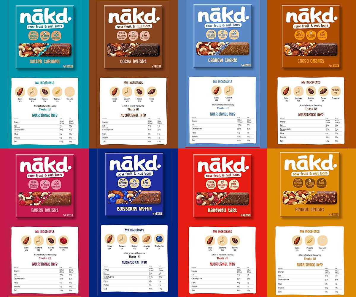 NAKD Mixed Case Selection 12 flavours