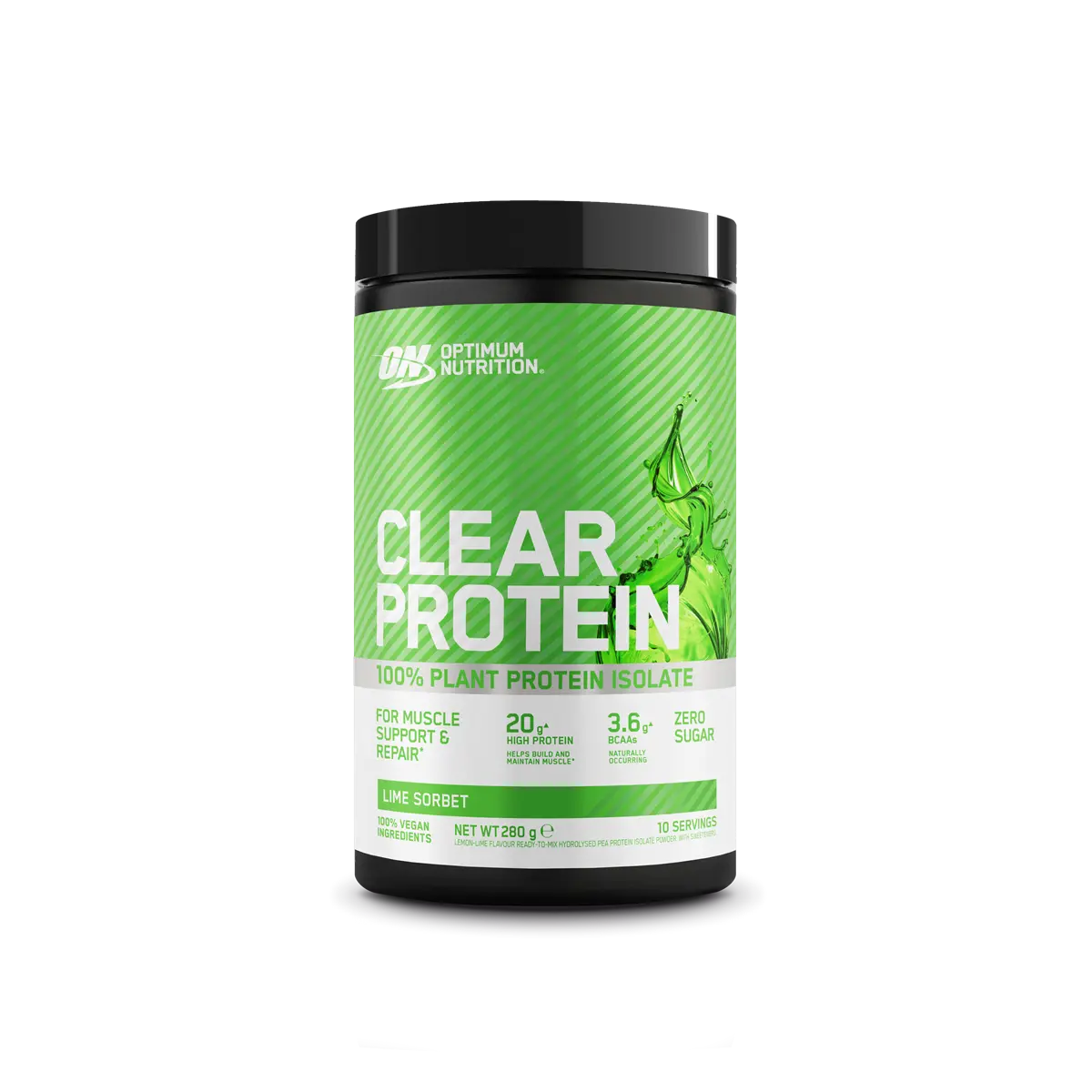 Optimum Nutrition Clear Protein 100% Plant Protein 280g Lime Sorbet