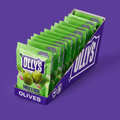 Olly's Olives - Garlic & Basil 50g