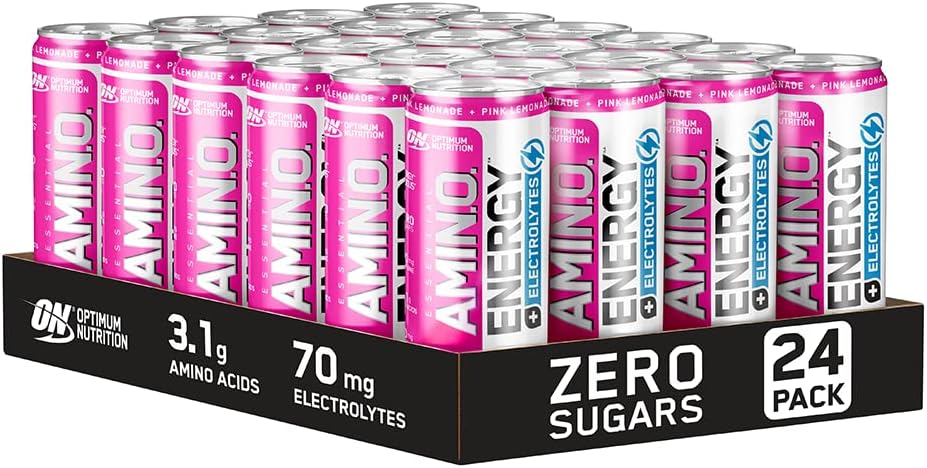 Optimum Nutrition Amino Energy + Electrolyte RTD 24x250ml Pink Lemonade