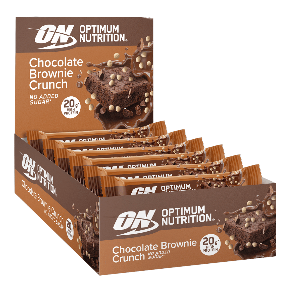 Optimum Nutrition Crunch Bar 10x65g Choc Brownie