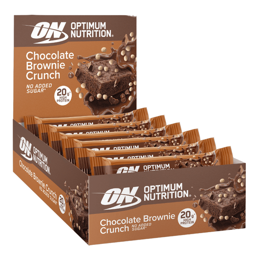 Optimum Nutrition Crunch Bar 10x65g Choc Brownie