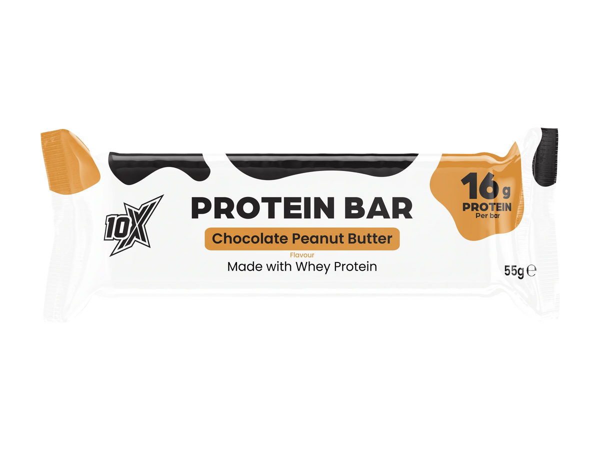 10X Athletic 10X Protein Bar 12x 55g Chocolate Peanut Butter