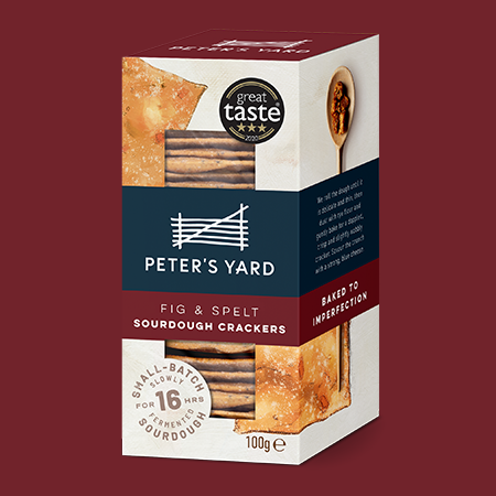 Peter's Yard - Fig & Spelt Sourdough Crackers Short dated
