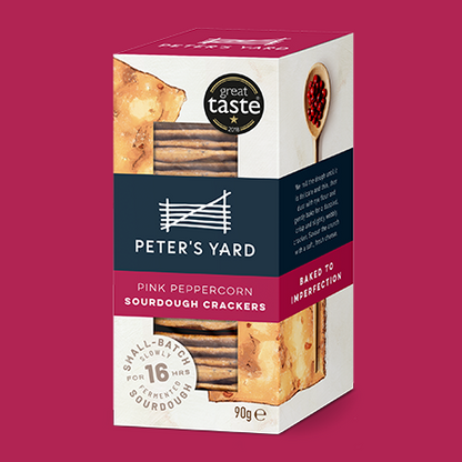 Peter's Yard - Pink Peppercorn Sourdough Crackers