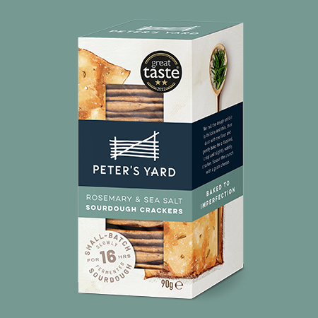 Peter's Yard - Rosemary & Sea Salt Sourdough Crackers