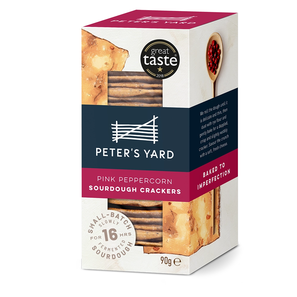 Peter's Yard - Pink Peppercorn Sourdough Crackers