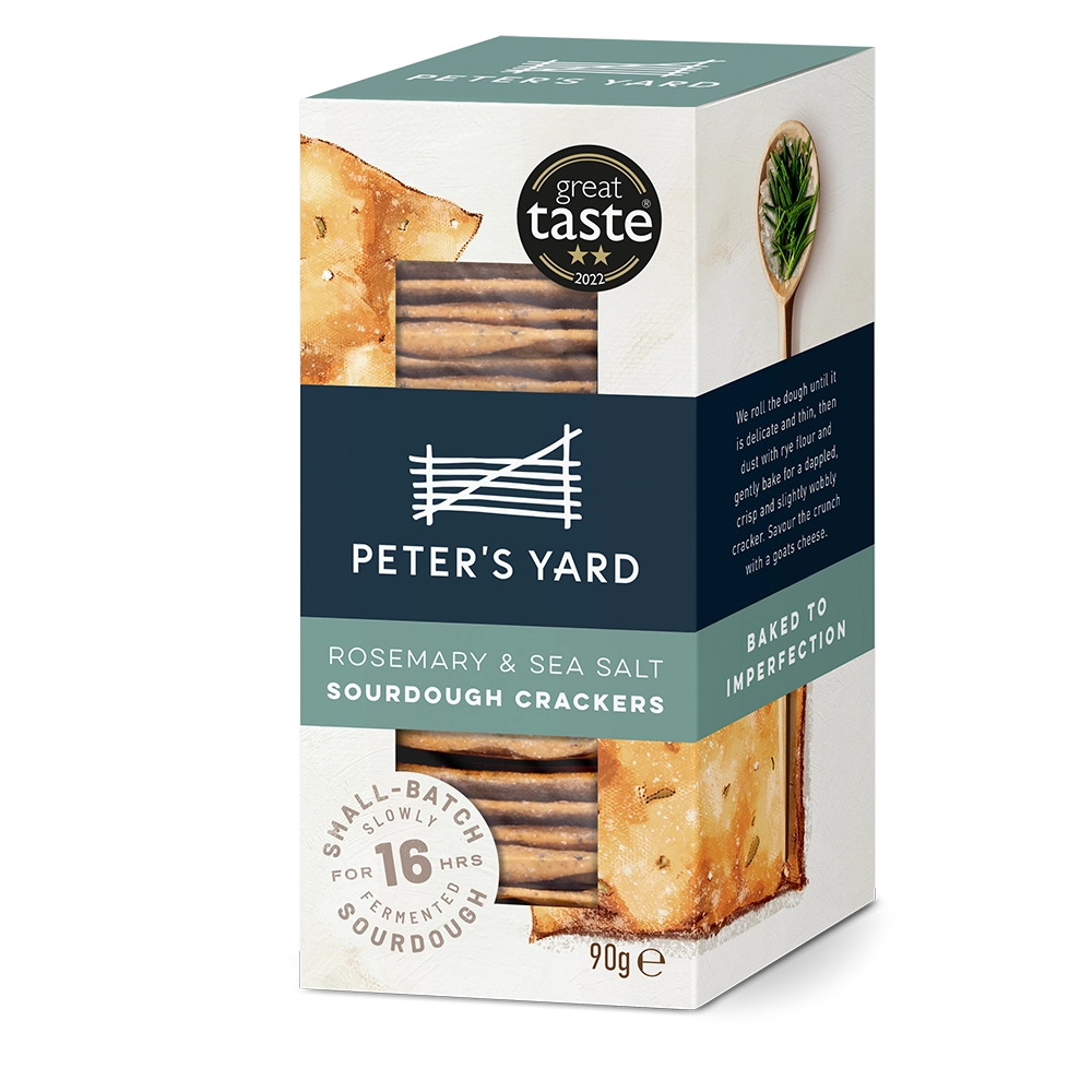 Peter's Yard - Rosemary & Sea Salt Sourdough Crackers