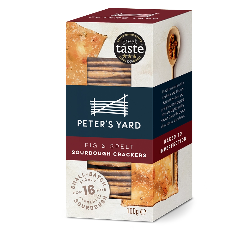 Peter's Yard - Fig & Spelt Sourdough Crackers Short dated