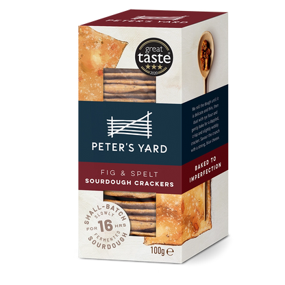 Peter's Yard - Fig & Spelt Sourdough Crackers Short dated