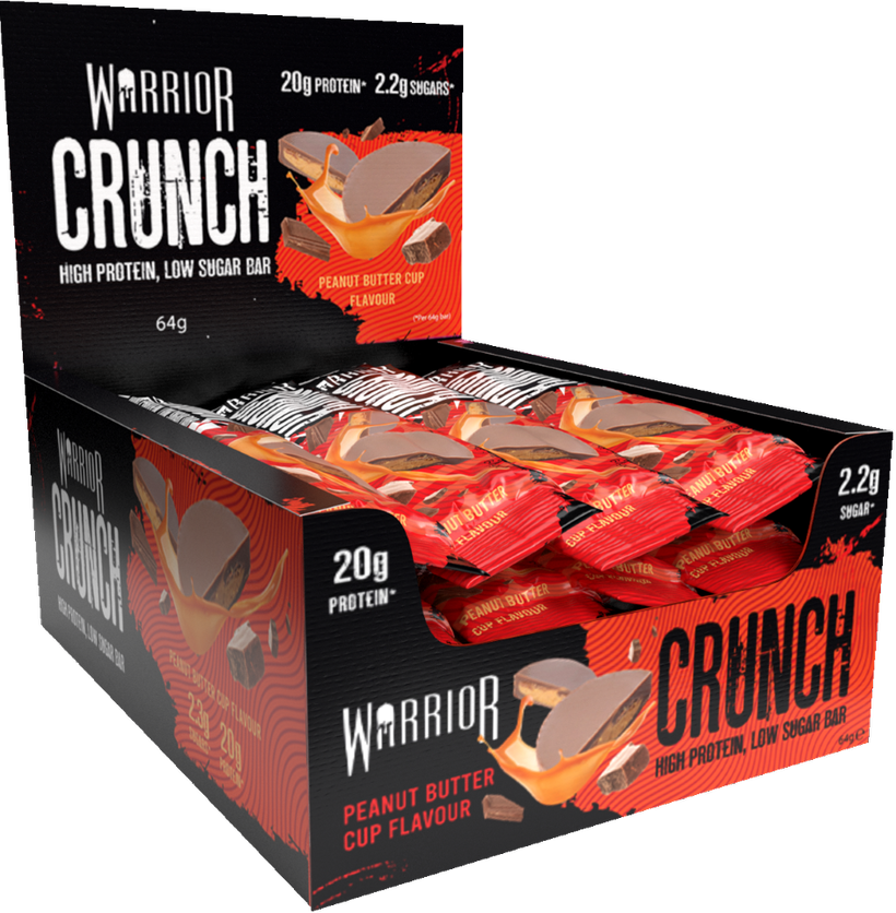 Warrior Crunch Bars 12x64g Peanut Butter Cup