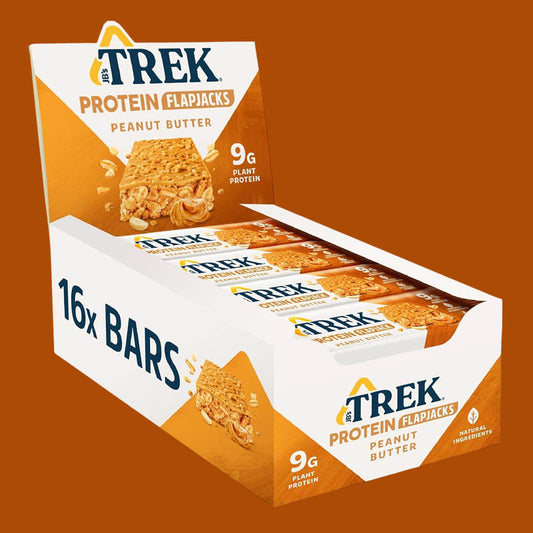 JB's Trek Peanut Butter Protein Flapjack Pack of 16