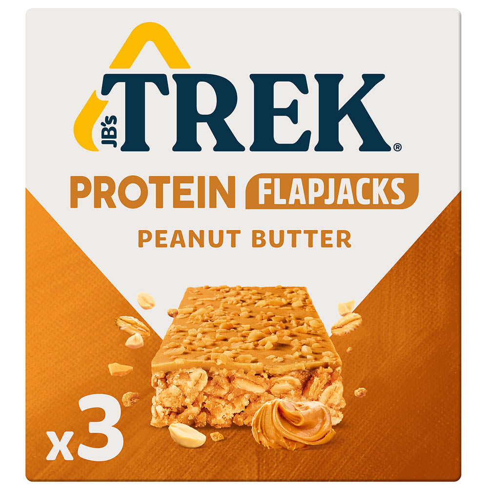 JB's Trek Peanut Butter Protein Flapjack 3x50g