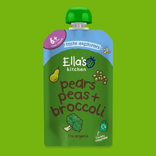 Ella's Kitchen - Stage 1 - Pears, Peas and Broccoli - 120g